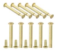 Anneome Kit de Réparation pour Éventail Pliant à Main Rivets en Acier Inoxydable et Écrous, 10 Sets, Durabilité Renforcée et Assemblage Facile pour Réparation et Assemblage de