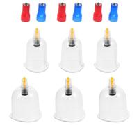 Anneome Kit de Ventouses sous Vide en Plastique Transparent 12 Pièces pour Massage Corporel et Thérapie à Domicile Adapté Débutants et Usage Familial