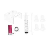 Anneome Kit DIY Moule Lèvres Aluminium avec Support Cavités et Démouleur pour Fabriquer Ses Cosmétiques Maison et Maquillage Lèvres Personnalisé
