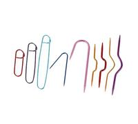 Anneome Kit Tricotin 9 Pièces en Aluminium, Outils de Tricot, Aiguilles à Câble et Accessoires pour Débutants, pour Tricoter Couleur Aléatoire