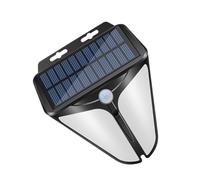 Anneome Lampe Solaire Alarme avec Capteur de Mouvement Sécurité Extérieure pour Fermes Jardins Villas Fonction Anti-vol et Éclairage Longue Durée