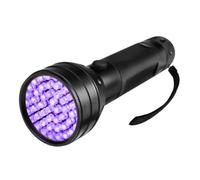 Anneome Lampe Torche UV LED Leds Noire Étanche Aluminium pour Détection Fluorescente Animaux Punaise de Lit Camping Randonnée