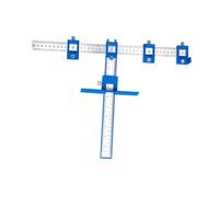 Anneome Localisateur de Perçage Réglable pour Outil Poinçon Simple à Assembler Guide de Gabarit pour Quincaillerie et Meubles Assistant de Perçage Précis pour Installation de Poignées