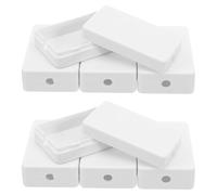 Anneome Lot de 10 Boîtes de Jonction Étanches Blanches 60X37X17 MM en Plastique Boîte de Rangement pour Câbles LED Boîtier de Gestion de Cordons pour Projets Électroniques Domestiques