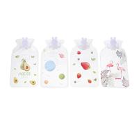 Anneome Lot de 10 Chauffe-Mains à Injection d'Eau Chaude Transparents et Miniatures Pochette Chauffe-Mains Portable pour Élève Bouillotte Cartoon Légère et Compacte pour Hiver