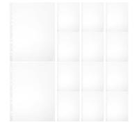 Anneome Lot de 100 Pochettes Transparentes pour Dossards de Course 11 Trous en Vinyle 30 X 23 CM Protection Étanche pour Marathon et Événements Sportifs Rangement et Affichage Pratique