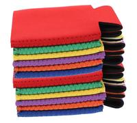 Anneome Lot de 12 Manchons Isothermes pour Canettes et Bouteilles de 330 Ml Isolation Thermique Solide Matériau Antidérapant Couleurs Variées Adaptés aux Boissons Froides en Plein Air