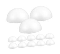 Anneome Lot de 15 demi-boules de 9 cm pour fleurs en polystyrène décoration en demi-cercle ornements pour enfants boules accessoires de bricolage