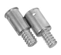 Anneome Lot de 2 Adaptateurs Fileté Métal Argenté 22 Mm et 25 Mm pour Manche à Balai, Brosse de Sol et Plumeau de Plafond, Pièces de Rechange Résistantes la Corrosion, Compatibles