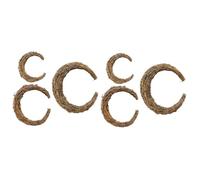 Anneome Lot De 2 Couronnes Décoratives en Rotin Cadre en Rotin Forme De Couronne 3 Pièces X 2