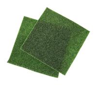 Anneome Lot de 2 Gazons Artificiels 30X30 CM en PVC Réaliste Herbe Artificielle Décorative Miniature pour Jardin D’Intérieur Ornement de Mini Maison et Décoration DIY