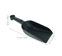 Anneome Lot de 2 Petites Pelles de Jardin Vert Foncé Plastique Robuste Pelle Plate Carrée pour Rempotage Plantation de Fleurs et Entretien des Bonsaïs Outil de Jardinage pour Plantes