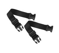 Anneome Lot de 2 Sangles de Fixation pour Bagages en Nylon Noir, Légères et Faciles à Utiliser, Ceintures Réglables pour Valises et Paquet de Voyage