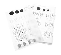 Anneome Lot de 2 Tapis D’Entraînement pour Ongles en Silicone Réutilisables, Feuille Flexible pour Nail Art Acrylique et Gel, Kit Pratique pour Techniciennes et Débutants en Manucure à
