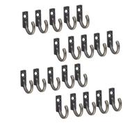 Anneome Lot de 20 Crochets Muraux en Alliage de Zinc Vintage Mini Crochets pour Manteaux Chapeaux et Rangement Finition Bronze Vert Antique pour Maison Salle de Bain et Dressing