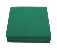 Anneome Lot de 25 Serviettes en Papier Vert Absorbantes et Douces Serviettes de Table Jetables pour Mariage Fête et Usage Hygiénique Polyvalentes Cuisine et Salle de Bain