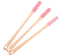 Anneome Lot de 3 Brosses de Nettoyage Pieds en Caoutchouc Souple Brosse Exfoliante Anti-Démangeaisons pour Espaces Entre les Orteils Format Compact Couleur Rose Soin des Pieds au