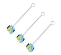 Anneome Lot De 3 Brosses Pour Biberon, Verre Et Récipients Avec Éponge Et Manche Rigide Pour Nettoyage Des Résidus De Lait