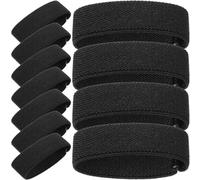 Anneome Lot de 32 Bandes de Deuil Élastiques pour Insignes de Police, Tissu Sergé Noir, Accessoires Funéraires Résistants, Adaptés aux Cérémonies Commémoratives et Rites de Deuil