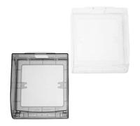 Anneome Lot de 4 Boîtes de Dérivation Étanches Type 86 en ABS Protection Prise Électrique Murale Noire et Transparente Couvercle Transparent pour Vérification Boîtier Encastré pour