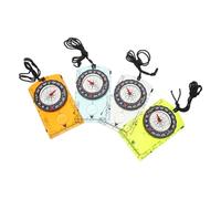 Anneome Lot De 4 Boussoles De Visée Accessoires De Randonnée Outil Multifonction De Survie Boussole De Navigation avec Règle De Carte
