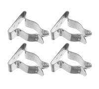 Anneome Lot De 4 Clips De Fixation pour Canne À Pêche en Acier Inoxydable avec Ressorts Et Système De Fixation pour Pagaie Ces Clips Servent Également De Support pour Crochet De Bateau