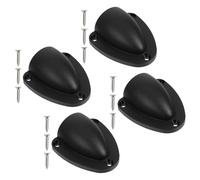 Anneome Lot de 4 Grands Couvercles D’aération en Nylon Noir pour Bateaux avec Vis Protection Étanche pour Évents Marins, Couvercle de Câblage Transducteur, Bouchon D’évent pour Tuyaux,