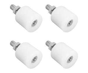 Anneome Lot de 4 Poulies de Guidage en Nylon pour Portail Coulissant Roues Résistantes pour Rail de Porte de Cour Compatibles Volets Roulants et Portes Terrasse Usage Extérieur Solide