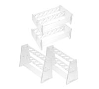 Anneome Lot De 4 Supports De Tubes À Essai À Double Couche En Acrylique Pour De Tubes Chimiques