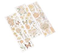 Anneome Lot De 5 Autocollants Rétro Floraux Pour Carnet De Notes Décalcomanies Vintage Pour Scrapbooking Journal Intime Planificateur Décoration