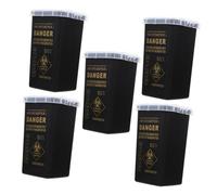 Anneome Lot De 5 Seaux De Collecte Pour Objets Tranchants Et Tranchants De Tatouage Conteneur Sécurisé Pour Aiguilles Conteneur Portable Pour Objets Et Collecteur