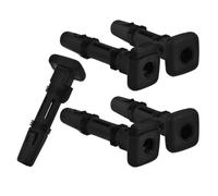 Anneome Lot de 5 Tubes d'Insertion en Plastique Noir pour Guide des Montants d'Appuie-Tête de Siège Auto, Ajustables et Verrouillables, Accessoires Compatibles pour Tête de Siège,