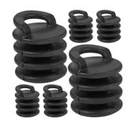 Anneome Lot de 6 Bouchons de Vidange en Caoutchouc Noir 31 MM pour Kayak Sit-on-Top Accessoires Étanches pour Trous de Vidange Kit de Bouchons de Remplacement Léger et Portable pour