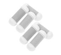 Anneome Lot de 6 Têtes de Ponçage pour Pieds Électriques Rouleaux Limeurs à Gros Grain Blancs Recharge pour Soin des Callosités Accessoires Pédicure pour Élimination des Rugosités
