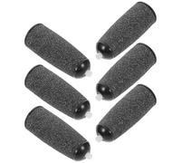 Anneome Lot de 6 Têtes de Rouleau de Rechange pour Râpe Pied Électrique, Disques Abrasifs Noirs Doux pour Élimination des Peaux Mortes, Compatibles Outil Pédicure, Soin des Pieds