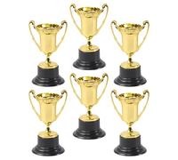Anneome Lot De 6 Trophées Miniatures en Plastique pour Récompenses Et Prix De Victoire Trophée pour La Maternelle pour Enfants De Cheerleading Réutilisable