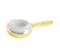 Anneome Loupe De Lecture Portative en Verre Et Caoutchouc Manche en Acrylique Abs