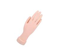 Anneome Main de Pratique Manucure Flexible pour Nail Art Modèle de Main Réaliste Réutilisable Formation Ongles Débutants et Matériau et Portable Compatible Gel et Faux Ongles