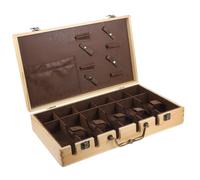 Anneome Mallette de Rangement Bois pour Outils Coiffure et Pratique Portable pour Ciseaux Peignes et Accessoires de Toilettage