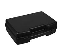Anneome Mallette de Transport Rigide Noire 43 X 28,5 X 12,6 Cm en Plastique Étanche avec Poignée, Boîte à Outils Verrouillable Portable pour Rangement et Protection D’outils Électriques