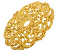 Anneome Médaillon pour Plafonnier Rond Or, Construction Robuste et Facile à Nettoyer, Décoration Moderne pour Maison et Commerces