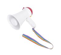 Anneome Mégaphone Portable Plastique Amplificateur De Compact pour Représentations sur Scène Accompagnement De Chant Et Enseignement