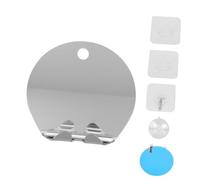 Anneome Miroir de Voyage Anti-buée Rond Incassable Acrylique Miroir de Salle de Bain Portable Pratique et Compact pour Maquillage et Rasage