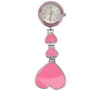 Anneome Montre Infirmier Étanche en Quartz Rouge de Cœur Broche pour Blouse D'infirmière, Résistante à l'usure et Stable, pour Surveillance Infirmière