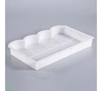 Anneome Moule en Plastique pour Bordure Béton de Jardin et Clôture Extérieure, Outil de Bricolage pour Pelouse et Aménagement Paysager, Facile à Utiliser pour Espaces Verts