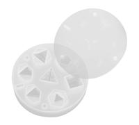 Anneome Moule Silicone Résine Formes de Dés Polyédriques Haute Précision Résistant Chaleur Kit de Fabrication de Dés pour Jeux de Société et Bijoux DIY