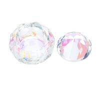 Anneome Nail Liquid Container Crystal Cup Thick Bottom Stable Mixing Dish For Acrylic Powder Manicure Art