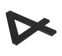 Anneome Numéro de Maison Adhésif en Acrylique 3d Noir Mat 5 Mm, Dimension 9,9x7,1 Cm, Autocollants Chiffres Modernes pour Porte Extérieure, Boîte aux Lettres et Appartement, Résistant