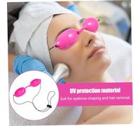 Anneome Oculaire Lumière et Filles Lunettes de Sécurité Ajustables pour Salon de Bronzing Voyage et Thérapie Lumineuse Bandeau Confortable Rose
