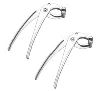 Anneome Outil de cuisine Acier Inoxydable 2Pcs Anti-brûlure Pince à plat chaud Pour Baking Tray Et Pizza Pan Avec Maintien Sécurisé Pour Cuisine